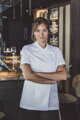 Women's chef jacket_JULIA_short sleeve