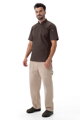 Short Sleeve Zipper Chef Coat with Ventilation BCSZ009