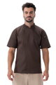 Short Sleeve Zipper Chef Coat with Ventilation BCSZ009