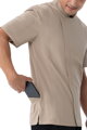 Short Sleeve Zipper Chef Coat with Ventilation BCSZ009