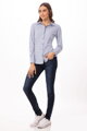 Women's Modern Gingham Long Sleeve Dress Shirt (SHC05W)