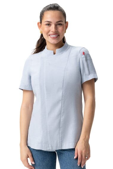 Women’s short-sleeve chef coat_CES06W_Cardiff